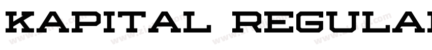 Kapital Regular字体转换